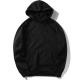 2019 OEM Trendy Mens Oversized Pullover Hoodie Black Zipper Up Moisture Wicking
