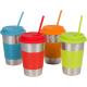 Stainless Steel Metal material mug with silicone sleeve rubber lid 350ml 400ml 450ml