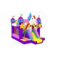 1000D Fireproof Baffle Inflatable Unicorn Jumping House With Slide
