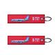 Promotion Gift Remove Before Flight Keychain Durable Merrowed Borders