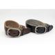 Embossed Thread Mens Slim Leather Belt , Fashionable Mens Belts 3.8cm Width