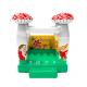 Mushroom Inflatable Samll Jumping Blow Up Castle For Childrens