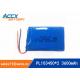 103450 3600mAh 3.7v lithium polymer battery pack with PCM protection 1S2P