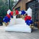 Mini Outdoor Jumping White Inflatable Bounce House Wedding Inflatable Bouncer
