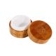 Cosmetic Packaging Wooden Cream Jar Empty Bamboo Plastic Jar