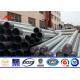 220kv Galvanized Power Transmission Pole , Electric Steel Tubular Pole