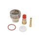 WP17 18 26 Tig Consumables Torch Gas Lens Wedge Collect Pyrex Glass Cup Kit 0.05kg 2.4mm