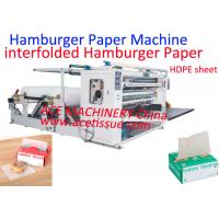Hamburger Patty Paper Interfolder Machine For Sandwich Butter Wrap Wax Deli Paper
