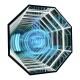 Customized 3D Hologram Fan Infinity LED Mirrors with 300000 Hours Working Lifetime