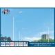 Trunk Road Hot Dip Galvanization 10m Street Light Poles With One / Two Arms