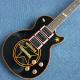 Chibson LP custom electric guitar with Black body with five pointed stars