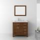 Home Furniture Vanity MDF Hotel Bathroom Mirror Cabinet with Basin