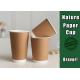 Kraft Color Hot Chocolate Cups With Lids Food Grade With Custom Size
