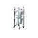 Rk Bakeware Manufacturer China-Aluminum 10 Pan Side Load Bun Sheet Pan Rack - Assembled