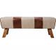 Leather And Canvas Pommel Horse Bench Vintage Leather Bench