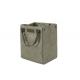 Customized Grey Tyvek Insulated Cooler lunch Tote Bag With velcro closure