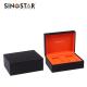 Top and Bottom Box Wooden Watch Box with Removable Watch Pillows and Individual Compartments