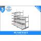 Store Display Shelves Outrigger Post System , Metal Grocery Store Shelving Multilayer