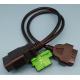 OBD2 OBD-II Male to Peugeot and Citroen OBD2 Female and OBD2 Female Y Cable