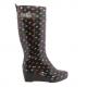 Women fashion rain boots，wedge rain boots