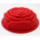Rose Shape Silicone Cake Moulds 178g For Cake Decoration , Baking Tool