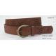 Punching Patterns Womens Fashion Belts With Old Brass Buckle 3.8cm Width