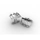 Tagor Jewelry Top Quality Trendy Classic Men's Gift 316L Stainless Steel Cuff Links ADC47
