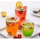 Cold Beverage Dessert U Shaped Plastic Cups With Logo Printing