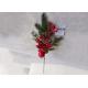 Lifelike 48cm Artificial Christmas Red Berry For Home Decoration