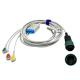 Yilang 3 / 5 Lead Direct Connect ECG Cable IEC 3.6m Length For Patient Monitor