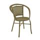 45cm Depth 64cm Width Cane Outdoor Chairs With Plastic Weaving Flower