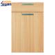 Flat MDF Kitchen Cabinet Doors Wood Grain With 450*678mm Size , OEM Service