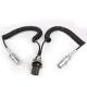 Lightweight Trailer Cable With Nylon Plug And Metal Cable Holder 24v Voltage