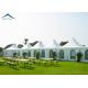 White PVC Fabric Pagoda Shape Outdoor Party Tents Aluminum Structure UV - Resistant