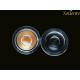 Custom 93% Transmittance Clear COB LED Lens / 38 degree Spot Light Lens