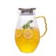 Kitchen 1.5L Glass Water Pitcher Microwave Safe High Borosilicate Material