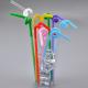 Plastic PP Flexible straw drinking Straws for milk juce drinking straw