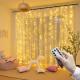 Remote LED String Lights Curtain USB Battery Fairy Lights Garland Led Wedding Party Christmas For Window Home Outdoor De