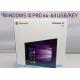 MS Windows 10 Pro Retail Box Key Card & DVD Media for Windows Operating Software