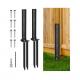 Fence Post Anchor Kit, Heavy Duty Steel Fence Post Repair Stakes, Fence Post Anchor Ground Spike