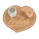 Heart Shaped Custom Cork Placemats And Coasters Multiuse ISO