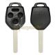 Subaru 4 Buttons Smart Key Shell With Emergency Key Insert Black Color