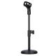 Portable Desktop Lifting 30mm 175mm Round Base Mic Stand