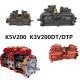 Kawasaki K5V200 Excavator Hydraulic Pump K3V200DT / DTP For Machinery Repair Shops
