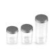 250g Screw Cap Plastic PET Plastic Jars Cookie Plastic Food Storage Jars With