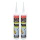 Cream Color High Tack Adhesive , Silicone Glue For Wood Moisture Resistant