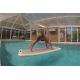 Custom Printed Inflatable Aqua Yoga Mat Air Track Fitness For Water Training