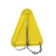 Yellow Vehicle Access Remote Parking Lock Car Wheel Tyre Clamp Steel Rolling