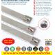 316, 304 Steel Cable Tie Wrap, 490lbs Metal Zip Tie Strap, Versatile Ball-Lock