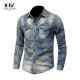 2022 Unique Design Spring Fashion Men's Retro Flower Shirt Casual Style Dress Shirts